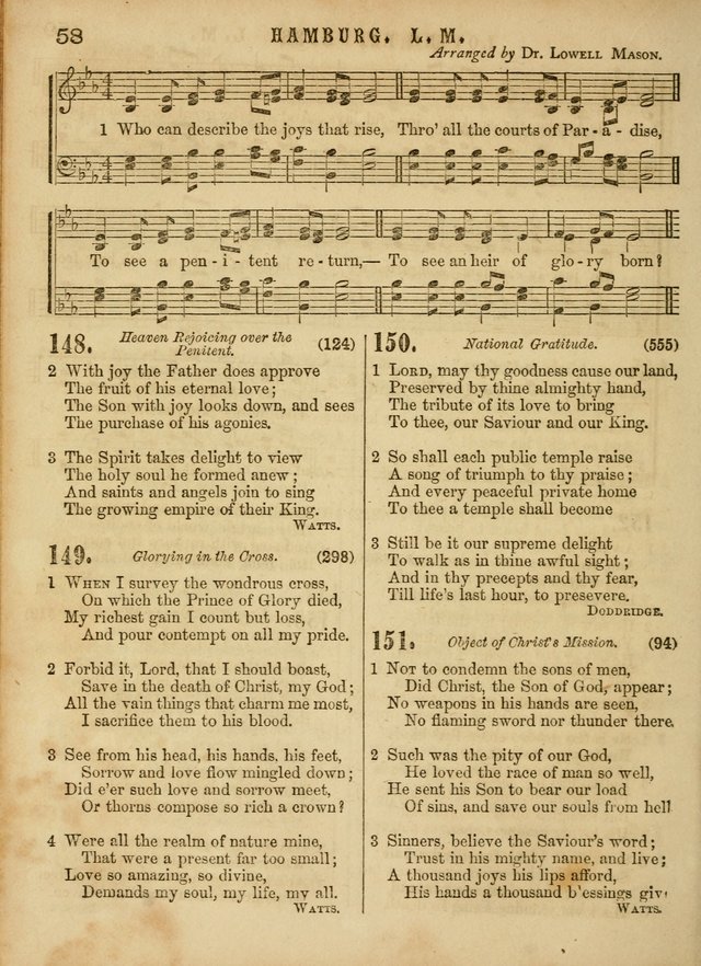 The Devotional Hymn and Tune Book: for social and public worship page 58