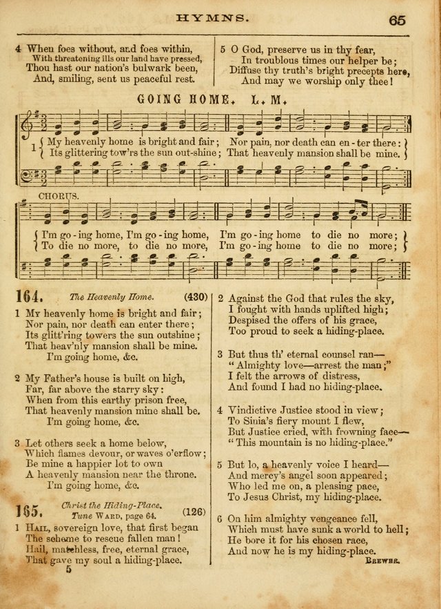 The Devotional Hymn and Tune Book: for social and public worship page 65