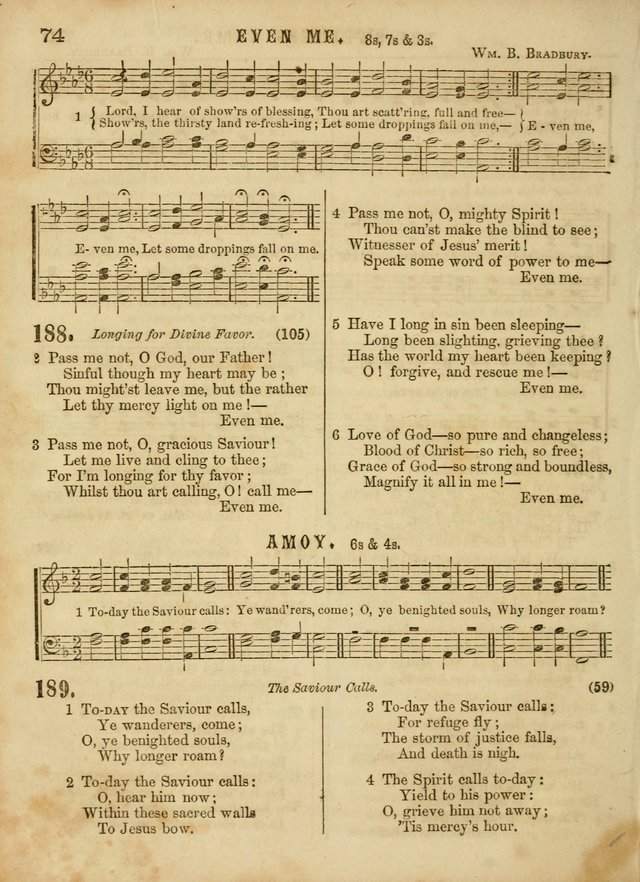 The Devotional Hymn and Tune Book: for social and public worship page 74