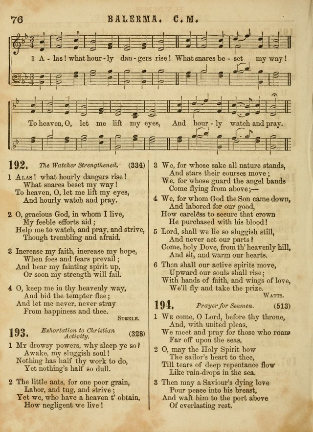 The Devotional Hymn and Tune Book: for social and public worship page 76