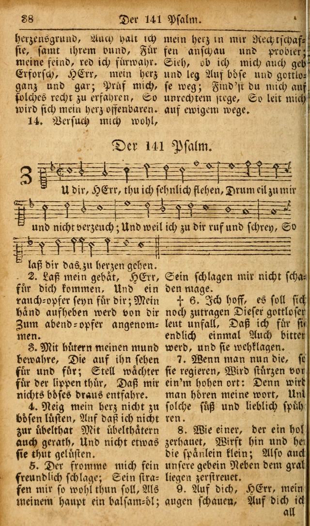 Die Kleine Geistliche Harfe der Kinder Zions: oder auserlesene Geistreiche Gesänge, allen wahren heilsbergierigen Säuglingen der Weisheit, insonderheit aber allen Christlichen Gemeinden des Herrn... page 38