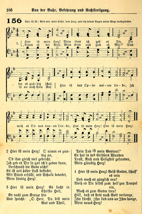 Deutsches Lieder- und Melodienbuch: mit einem Anhang englisher Lieder page 106