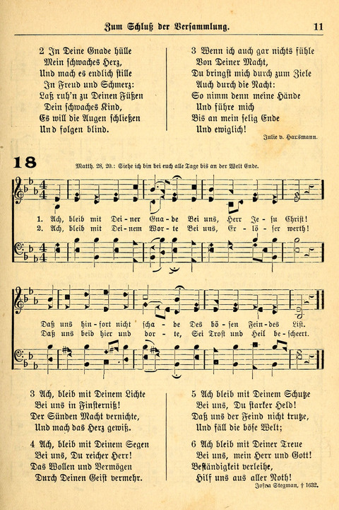 Deutsches Lieder- und Melodienbuch: mit einem Anhang englisher Lieder page 11