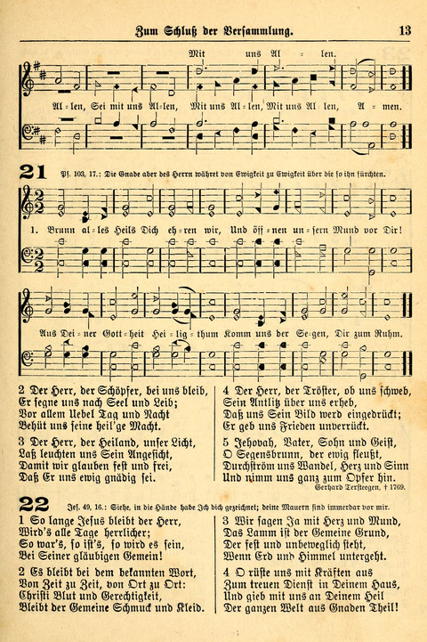 Deutsches Lieder- und Melodienbuch: mit einem Anhang englisher Lieder page 13