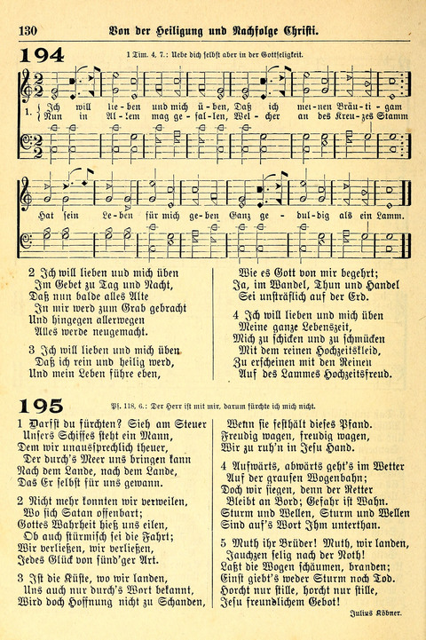 Deutsches Lieder- und Melodienbuch: mit einem Anhang englisher Lieder page 130