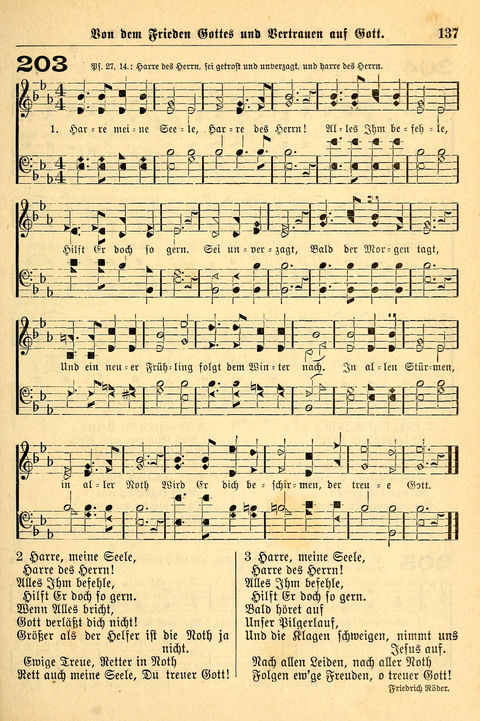 Deutsches Lieder- und Melodienbuch: mit einem Anhang englisher Lieder page 137