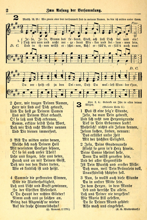 Deutsches Lieder- und Melodienbuch: mit einem Anhang englisher Lieder page 2