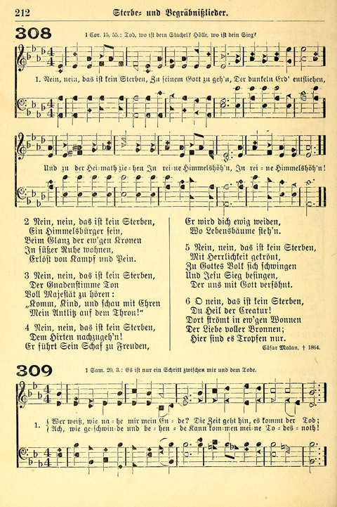 Deutsches Lieder- und Melodienbuch: mit einem Anhang englisher Lieder page 212