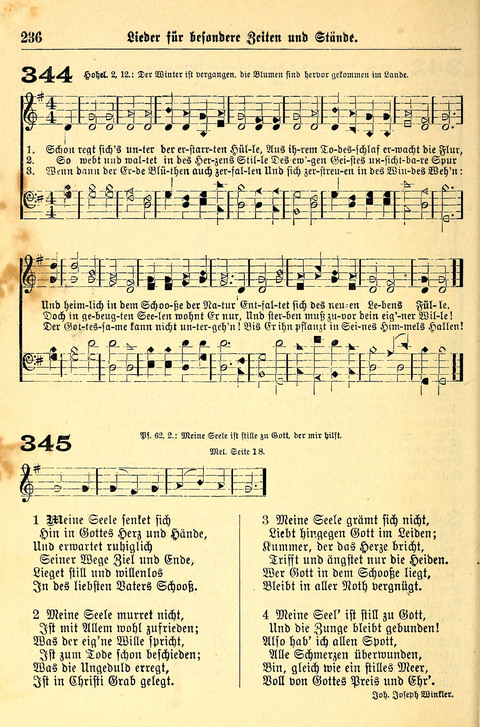 Deutsches Lieder- und Melodienbuch: mit einem Anhang englisher Lieder page 236