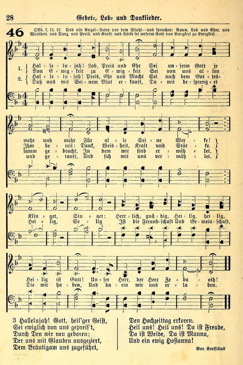 Deutsches Lieder- und Melodienbuch: mit einem Anhang englisher Lieder page 28