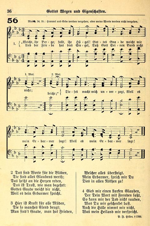 Deutsches Lieder- und Melodienbuch: mit einem Anhang englisher Lieder page 36