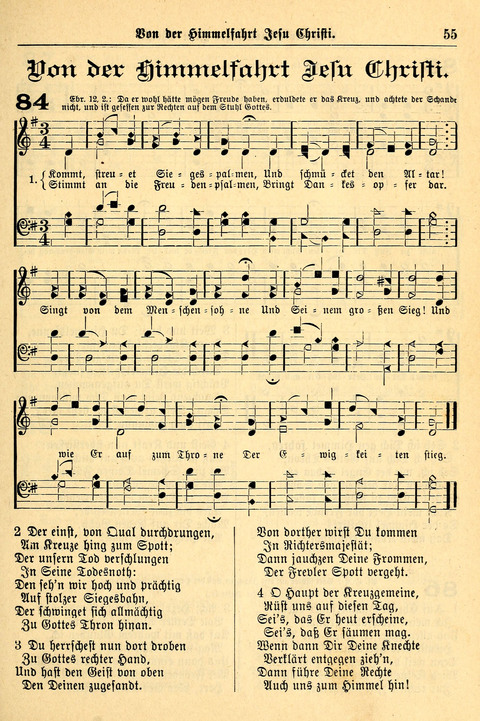 Deutsches Lieder- und Melodienbuch: mit einem Anhang englisher Lieder page 55
