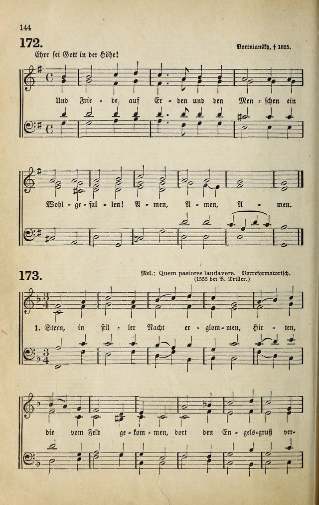 Deutsches Liederbuch: Sammlung von Chorälen und Liedern für Schule und Haus page 144