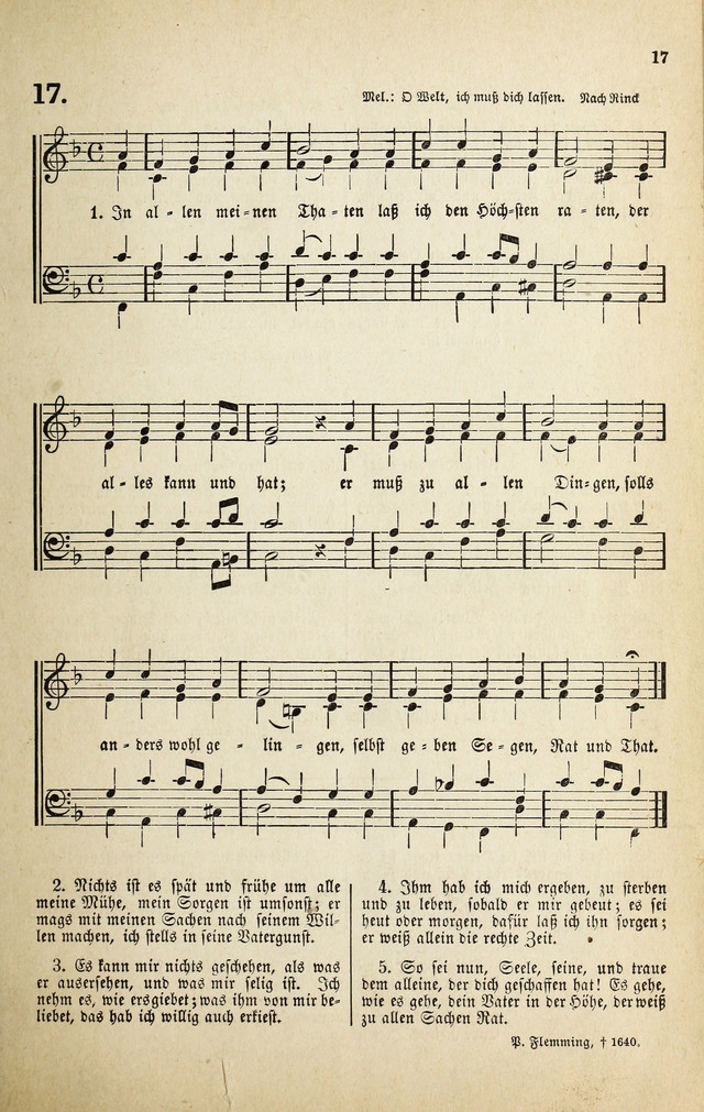 Deutsches Liederbuch: Sammlung von Chorälen und Liedern für Schule und Haus page 17