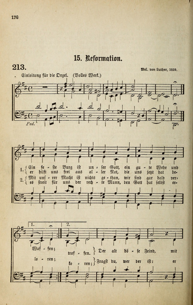 Deutsches Liederbuch: Sammlung von Chorälen und Liedern für Schule und Haus page 176