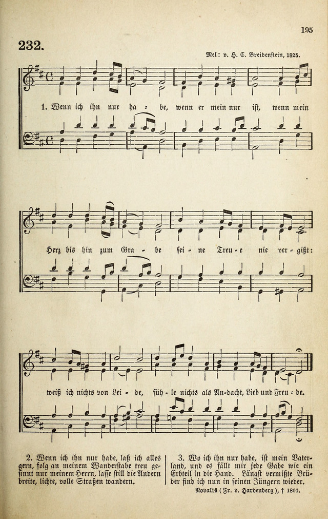 Deutsches Liederbuch: Sammlung von Chorälen und Liedern für Schule und Haus page 195