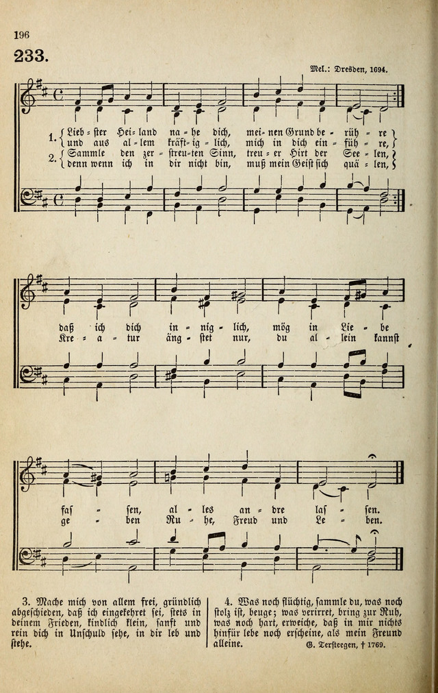 Deutsches Liederbuch: Sammlung von Chorälen und Liedern für Schule und Haus page 196