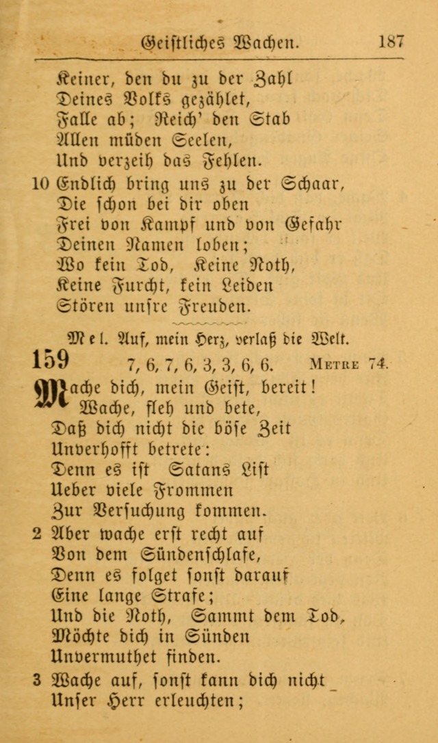 Die allgemeine Lieder-Sammlung zum privat und öffentlichen Gottes-Dienst: mit fleiß zusammengetragen (2nd Aufl.) page 187