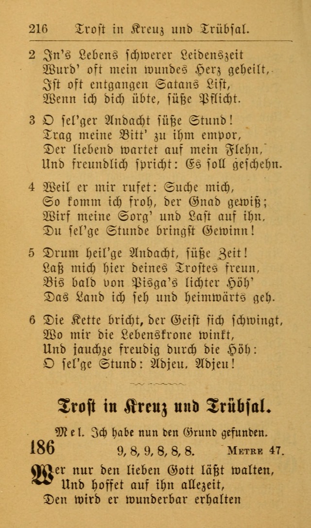 Die allgemeine Lieder-Sammlung zum privat und öffentlichen Gottes-Dienst: mit fleiß zusammengetragen (2nd Aufl.) page 216