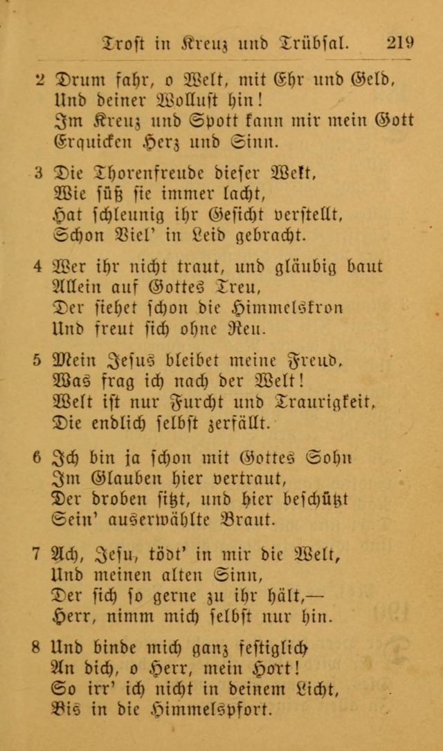 Die allgemeine Lieder-Sammlung zum privat und öffentlichen Gottes-Dienst: mit fleiß zusammengetragen (2nd Aufl.) page 219