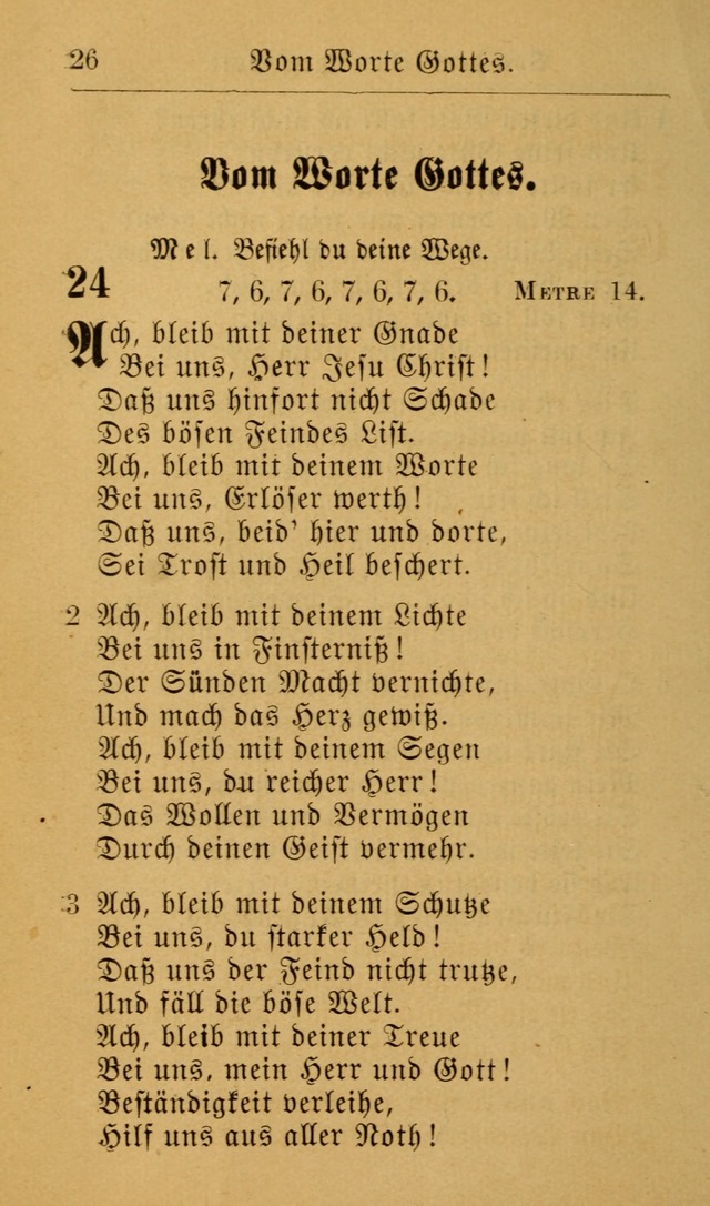 Die allgemeine Lieder-Sammlung zum privat und öffentlichen Gottes-Dienst: mit fleiß zusammengetragen (2nd Aufl.) page 26