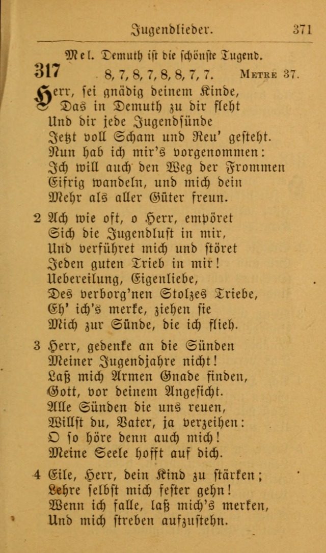 Die allgemeine Lieder-Sammlung zum privat und öffentlichen Gottes-Dienst: mit fleiß zusammengetragen (2nd Aufl.) page 371