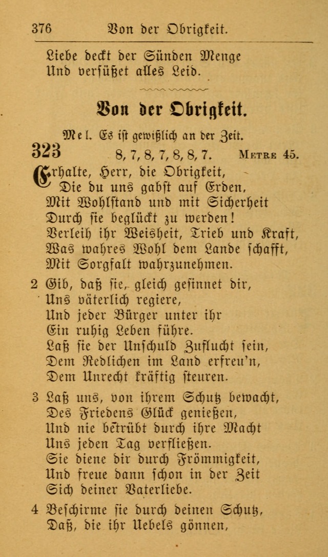 Die allgemeine Lieder-Sammlung zum privat und öffentlichen Gottes-Dienst: mit fleiß zusammengetragen (2nd Aufl.) page 376