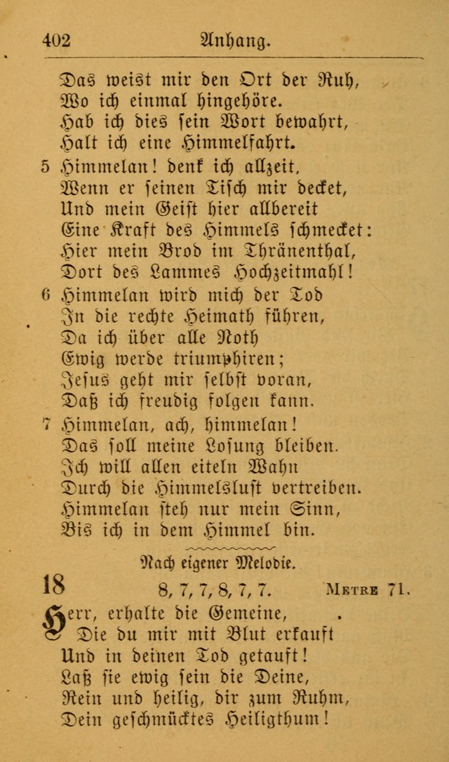 Die allgemeine Lieder-Sammlung zum privat und öffentlichen Gottes-Dienst: mit fleiß zusammengetragen (2nd Aufl.) page 402