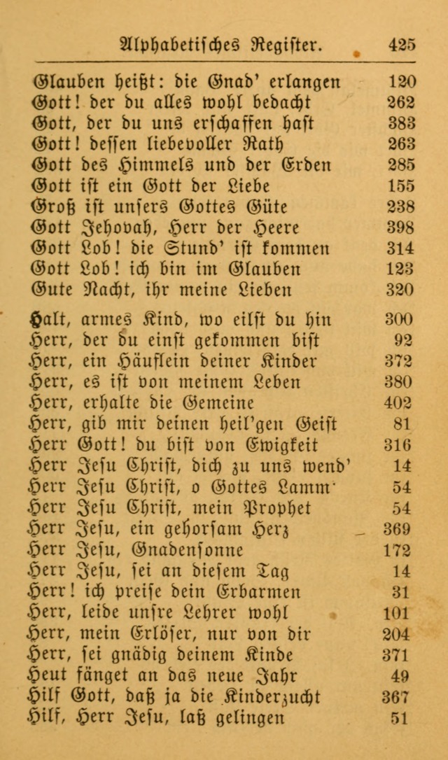 Die allgemeine Lieder-Sammlung zum privat und öffentlichen Gottes-Dienst: mit fleiß zusammengetragen (2nd Aufl.) page 425