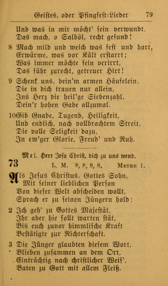 Die allgemeine Lieder-Sammlung zum privat und öffentlichen Gottes-Dienst: mit fleiß zusammengetragen (2nd Aufl.) page 79
