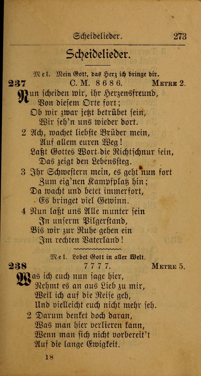 Allgemeine Lieder-Sammlung: zum Gebrauch für den privaten und öffentlichen Gottesdienst. (6th Aufl.) page 279