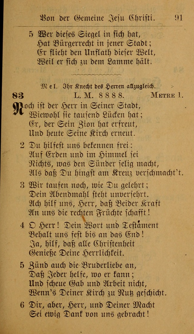 Allgemeine Lieder-Sammlung: zum Gebrauch für den privaten und öffentlichen Gottesdienst. (6th Aufl.) page 97