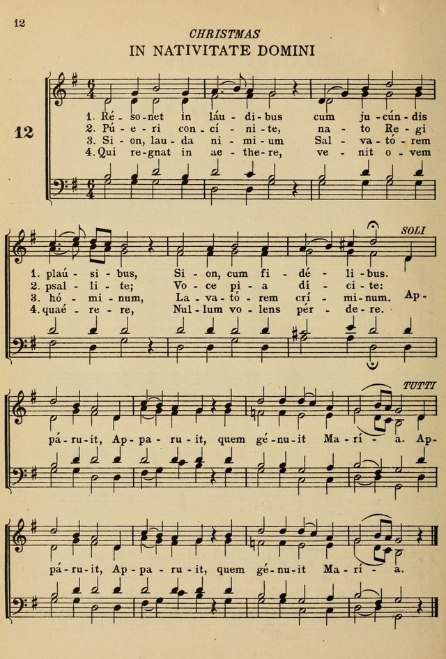 The De La Salle Hymnal: for Catholic schools and choirs page 12