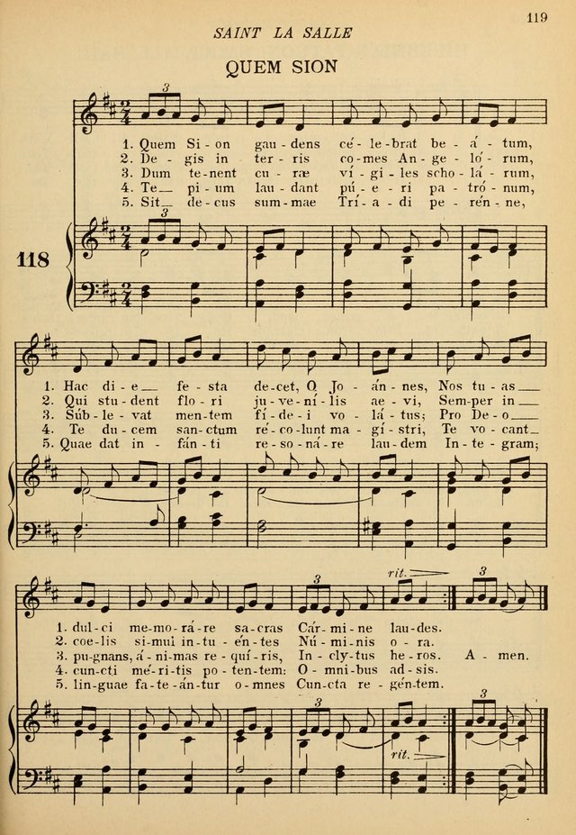 The De La Salle Hymnal: for Catholic schools and choirs page 121