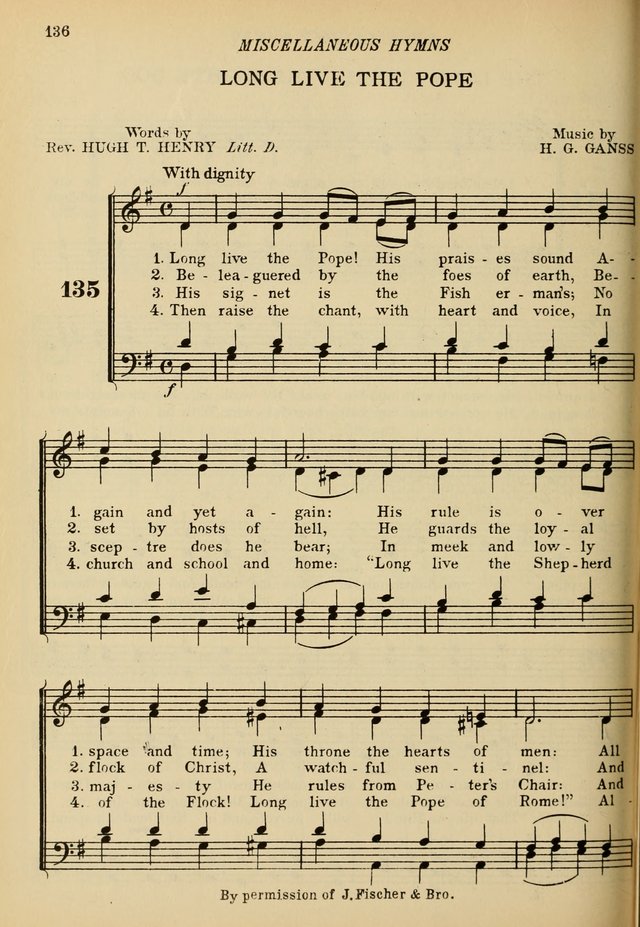 The De La Salle Hymnal: for Catholic schools and choirs page 138