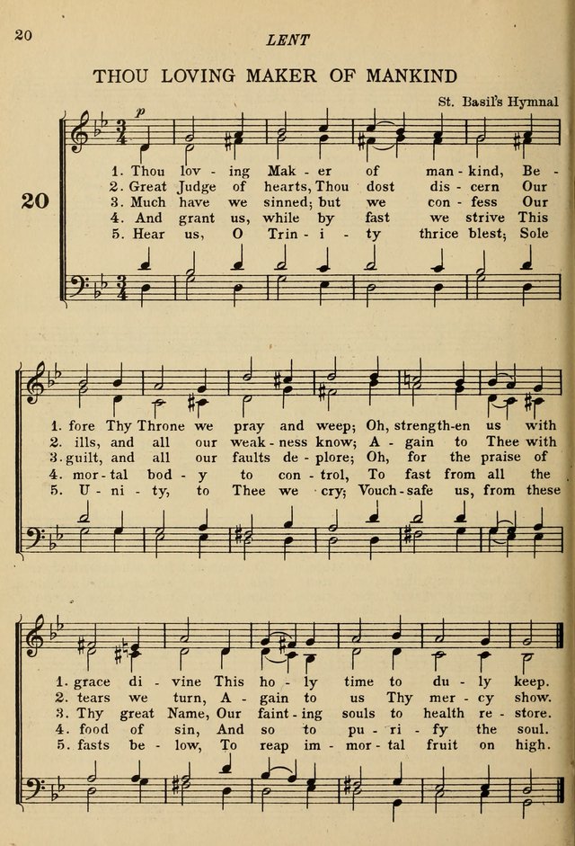 The De La Salle Hymnal: for Catholic schools and choirs page 20