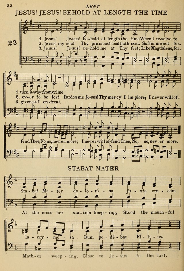 The De La Salle Hymnal: for Catholic schools and choirs page 22