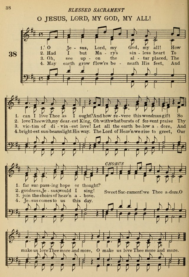 The De La Salle Hymnal: for Catholic schools and choirs page 38