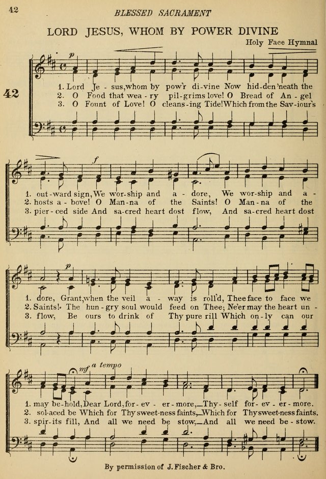 The De La Salle Hymnal: for Catholic schools and choirs page 42