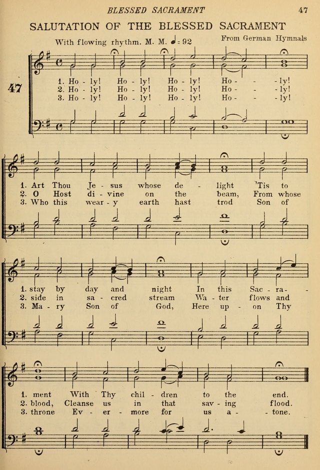 The De La Salle Hymnal: for Catholic schools and choirs page 47