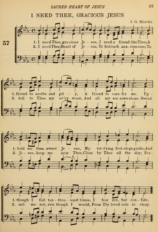 The De La Salle Hymnal: for Catholic schools and choirs page 57