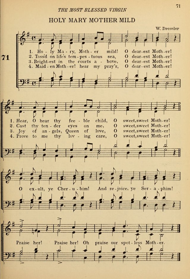 The De La Salle Hymnal: for Catholic schools and choirs page 71