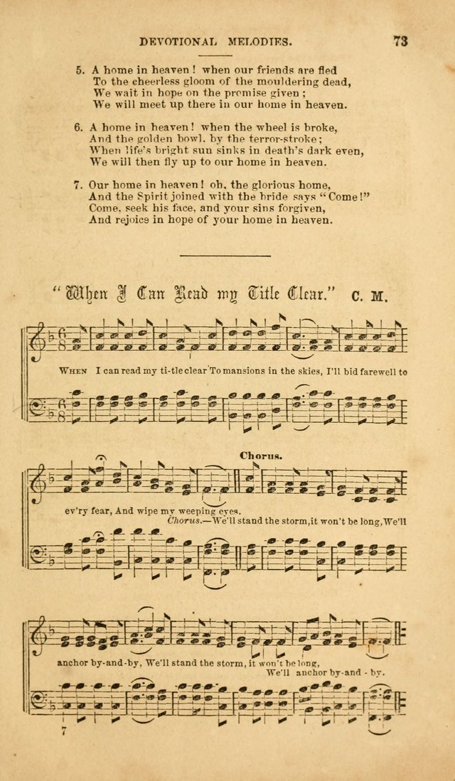 Devotional Melodies: or, a collection of original and selected tunes and hymns, designed for congregational and social worship. (2nd ed.) page 80