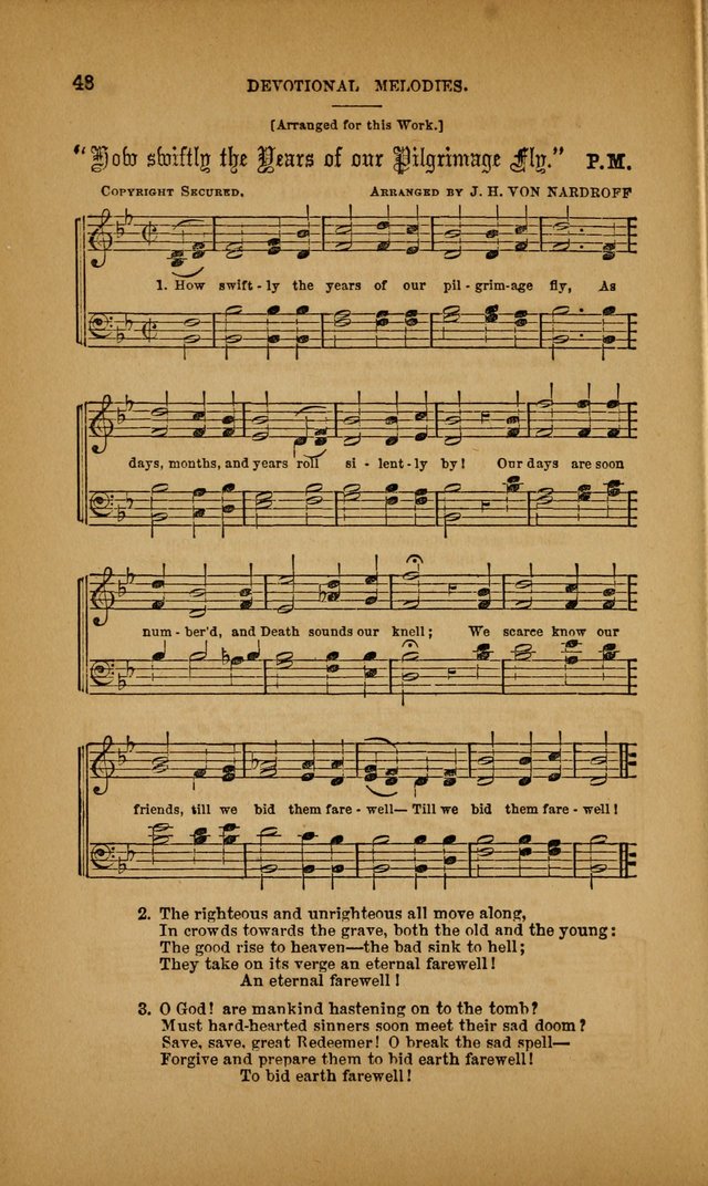 Devotional Melodies; or, a collection of original and selected tunes and hymns, designed for congregational and social worship. (3rd ed.) page 49