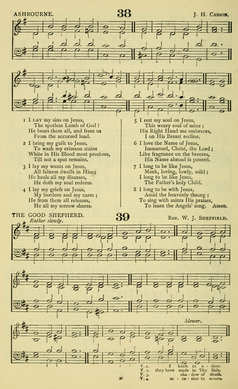 The Durham Mission Tune Book: with supplement, containting one hundred and fifty-nine hymn tunes, chants and litanies for the durham mission hymn-book (2nd ed.) page 30