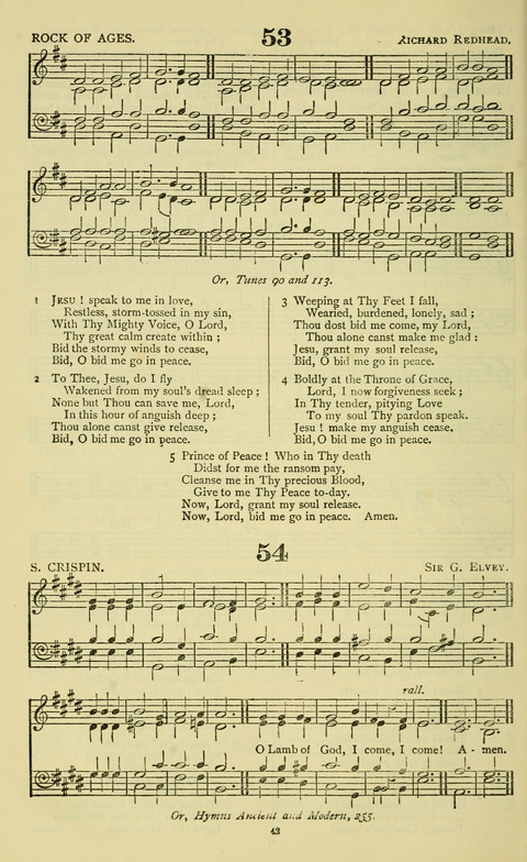The Durham Mission Tune Book: with supplement, containting one hundred and fifty-nine hymn tunes, chants and litanies for the durham mission hymn-book (2nd ed.) page 42