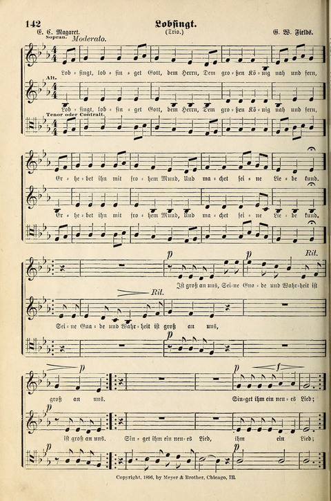 Die Palme No. 3: für Kirchen-Chöre, Sänger, u.s.w. page 142
