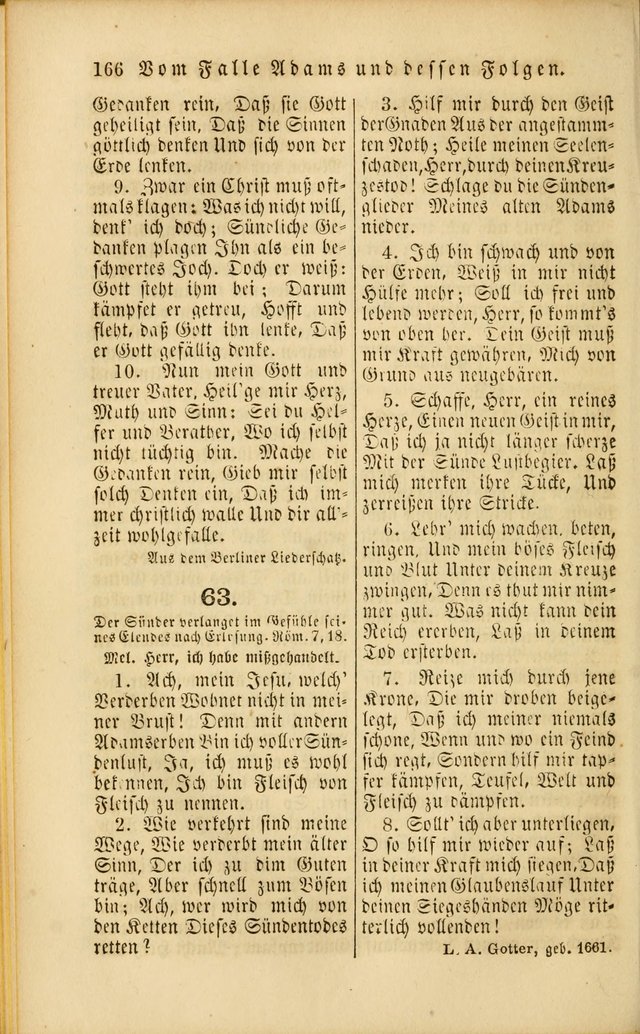 Die Psalmen Davids: nebst einer Sammlung Geistlicher lieder für Oeffentlichen und Privat-Gottesdienst page 166