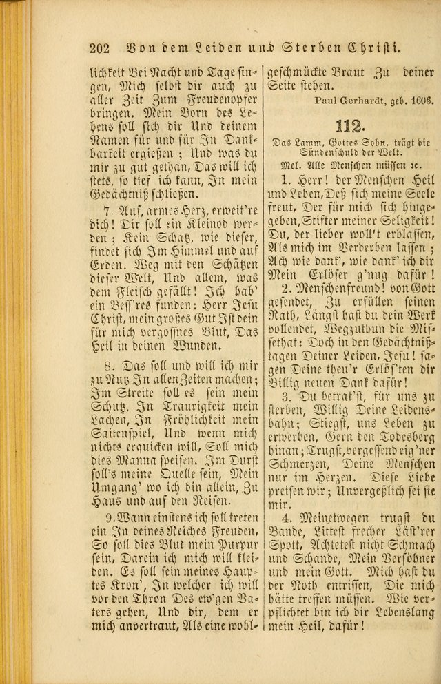 Die Psalmen Davids: nebst einer Sammlung Geistlicher lieder für Oeffentlichen und Privat-Gottesdienst page 202