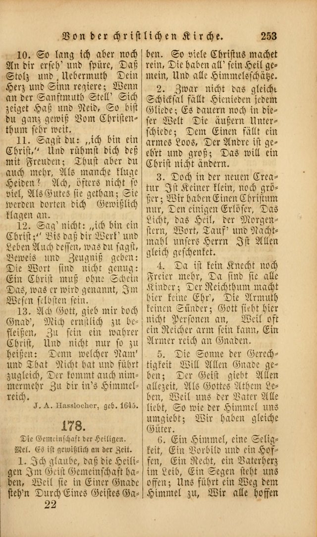 Die Psalmen Davids: nebst einer Sammlung Geistlicher lieder für Oeffentlichen und Privat-Gottesdienst page 253